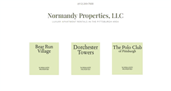 Desktop Screenshot of normandyproperties.com