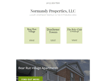 Tablet Screenshot of normandyproperties.com